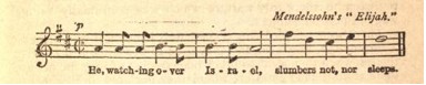 three bars of music in treble clef