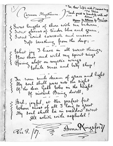 Anna Kingsford's Page