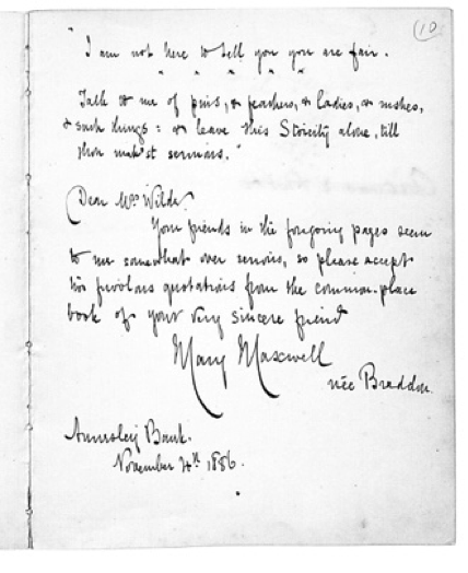 Mary Braddon's Page