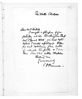 Shannon's Letter to Constance