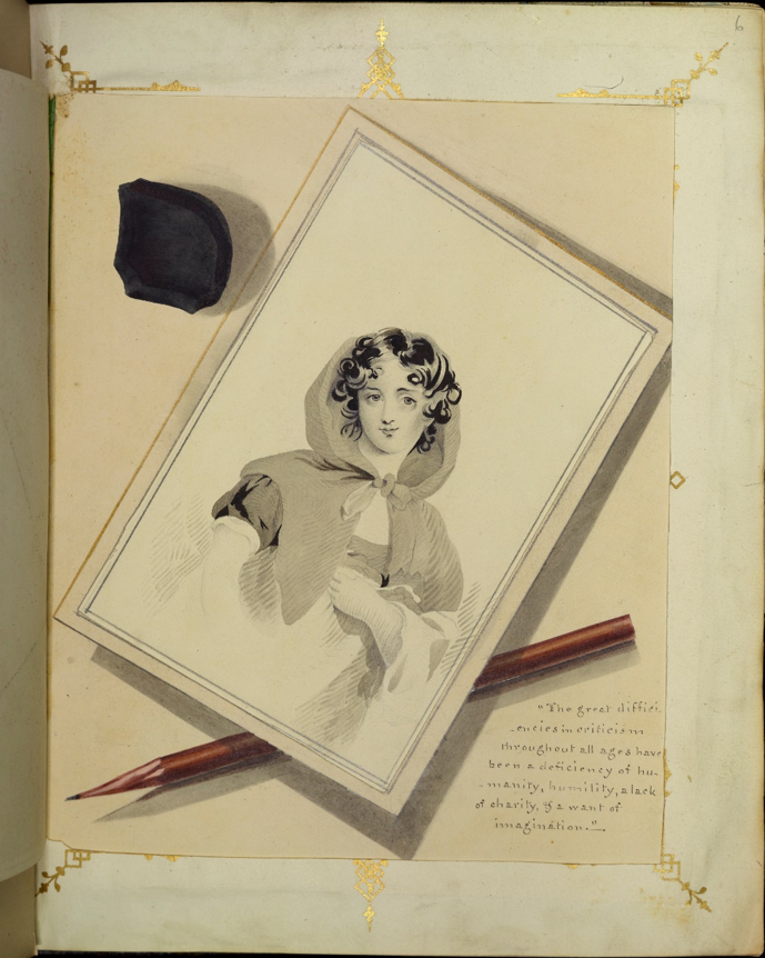 Figure 5 Page from the scrapbook opf M. A. C., 1850