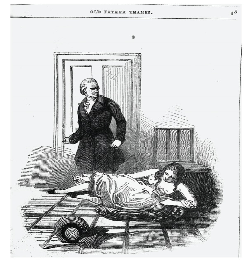 Figure 1 Lolah Hastings on the floor after being attacked and raped by Colonel Eldrington